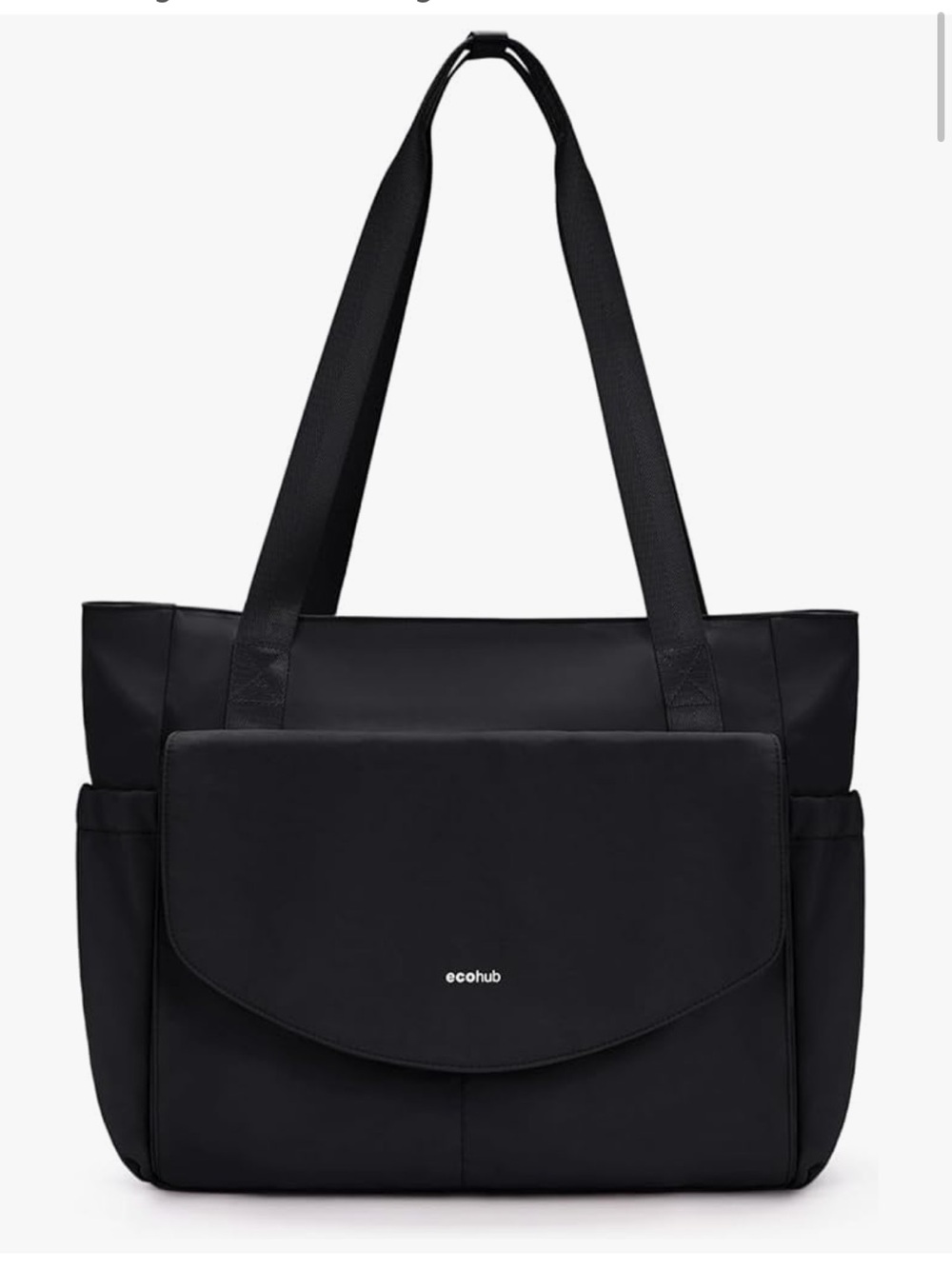 NEW!  Ecohub Black Laptop Tote Bag